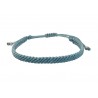 Ανδρικό βραχιόλι χειροποίητο μακραμέ light blue VRA00753