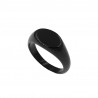 Mens ring steel black RI0023
