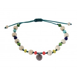 Βραχιόλι χειροποίητο howlite ethic colours VR00704