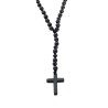 Rosario hematite beads Cross KLA0079