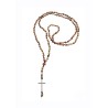 Rozario steel cross silver jasper picture KLA0045