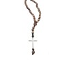 Rozario steel cross silver jasper picture KLA0045