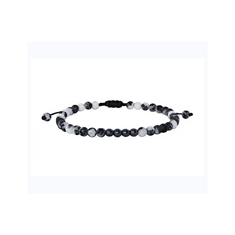 Ανδρικό βραχιόλι Jasper zebra VRA00432