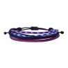 Ανδρικό χειροποίητο βραχιόλι 5σειρο blue-red VRA00568