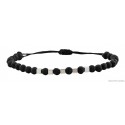 Ανδρικό βραχιόλι Lava black  VRA00213