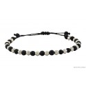 Ανδρικό βραχιόλι Lava black  VRA00218 