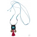 Κολιέ χειροποίητο Boho-tassel  KL00542