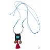 Κολιέ χειροποίητο Boho-tassel  KL00542