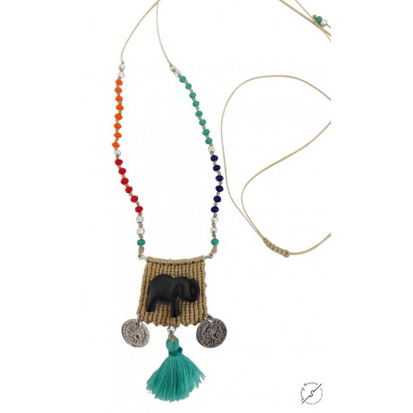 Κολιέ χειροποίητο Elephant 1  KL00551