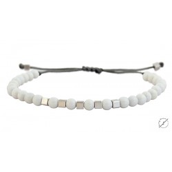 Bracelet  onyx white VRA00285