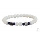 Bracelet  onyx white VRA00286