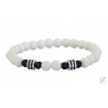 Ανδρικό βραχιόλι Onyx white  VRA00286