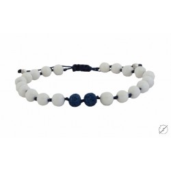 Bracelet  onyx white VRA00287