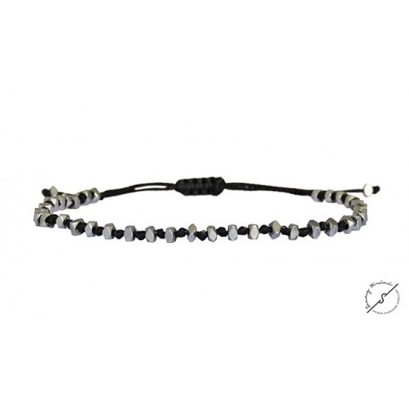Bracelet hematite silver VRA00345