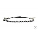 Bracelet hematite silver VRA00345