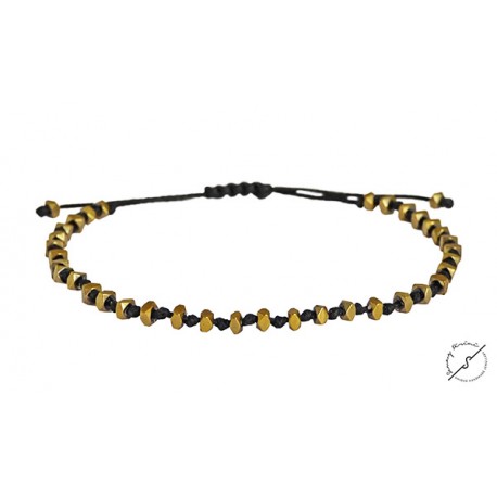Bracelet hematite gold VRA00347