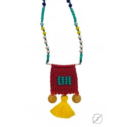 Κολιέ χειροποίητο Boho macrame  KL00558