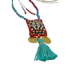 Κολιέ χειροποίητο φυλαχτό boho  KL00561