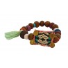 Βραχιόλι  wooden beads turquoise  VR00411