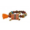 Βραχιόλι  wooden beads turquoise  VR00411